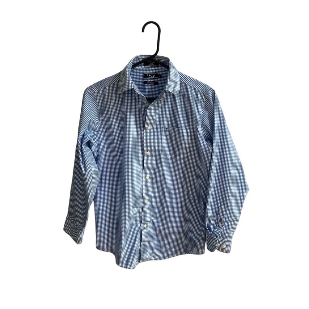 IZOD Boys Blue & White Button Down Dress Skirt 16 - Picture 4 of 4